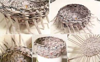 废旧报纸巧变身，创意DIY点亮生活 从缝纫日用品到实用家居，附详细教程